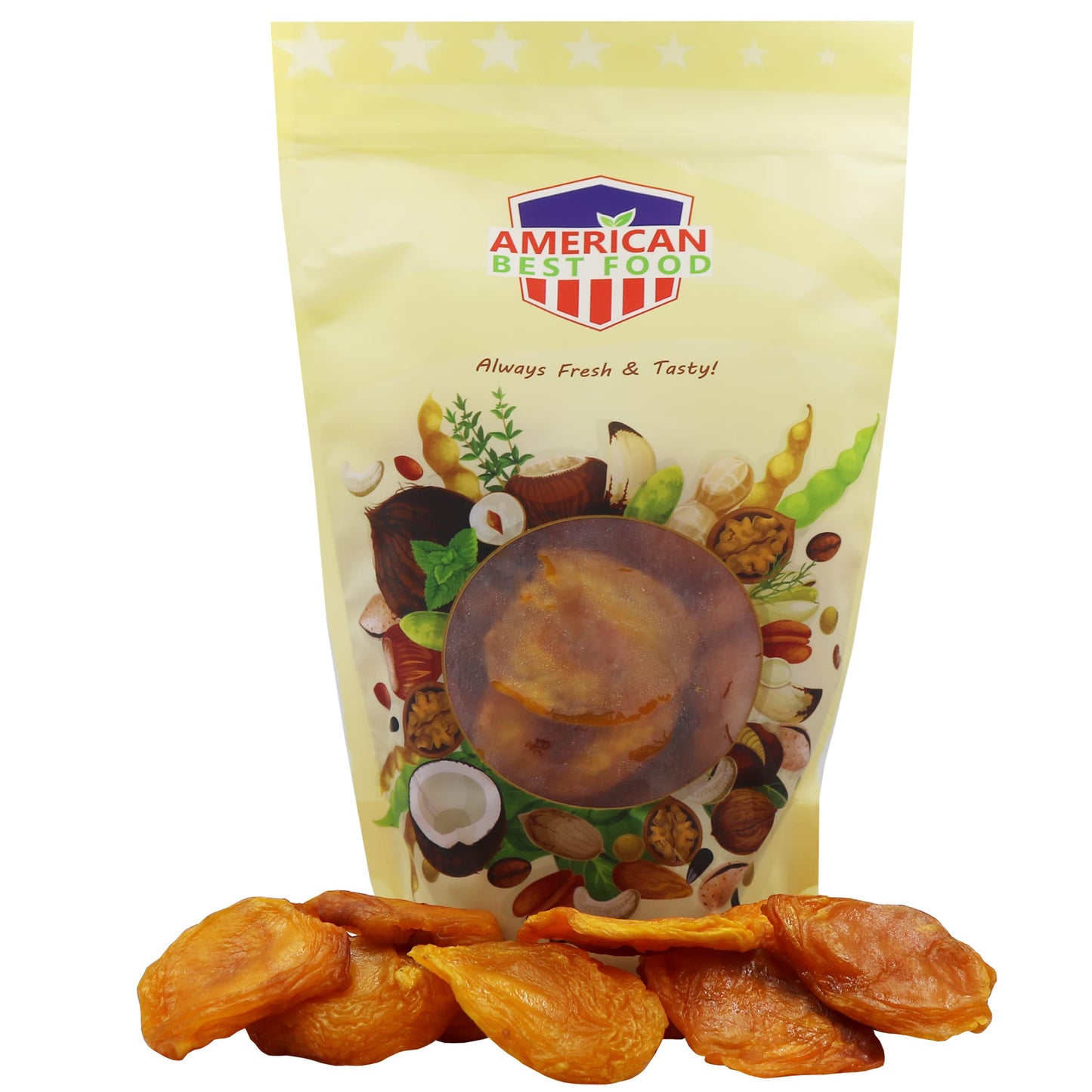 American Best Food Premium Quality Sundried Nectarines 2 Lb, California Dried Nectarines ( Pack Of One)