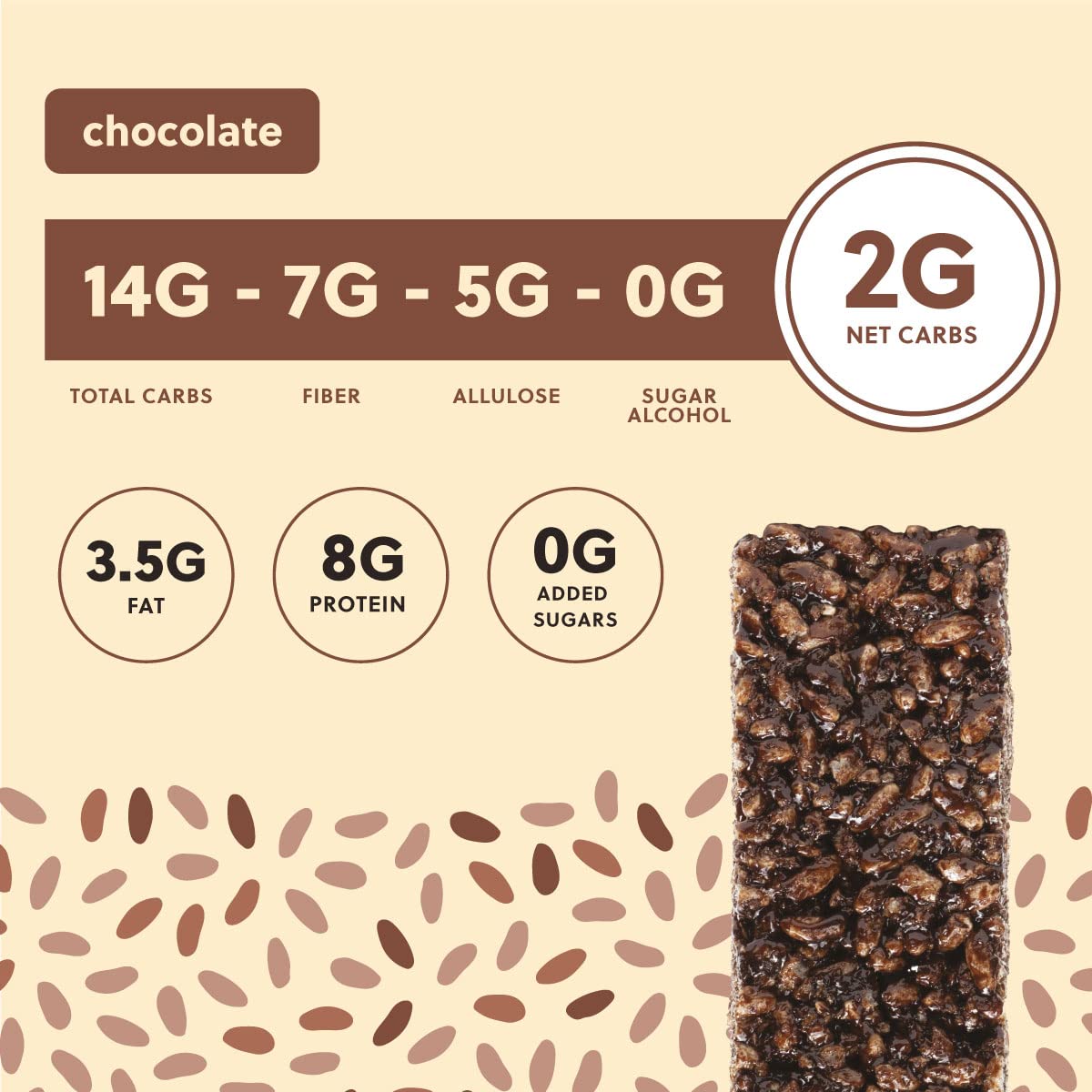 Perfect Keto Mallow Munch Cereal Bars, Gluten Free, Low Sugar, High Protein, 8 Count