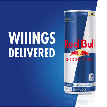 Red Bull Energy Drink, Original, 8.4 Fl Oz, Pack of 12, Caffeine Boost, Refreshing Energy Beverage