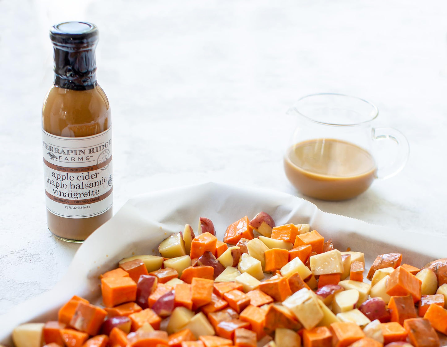 Terrapin Ridge Farms Apple Cider Maple Balsamic Vinaigrette, Gourmet Salad Dressing, 12 Fl Oz Bottle