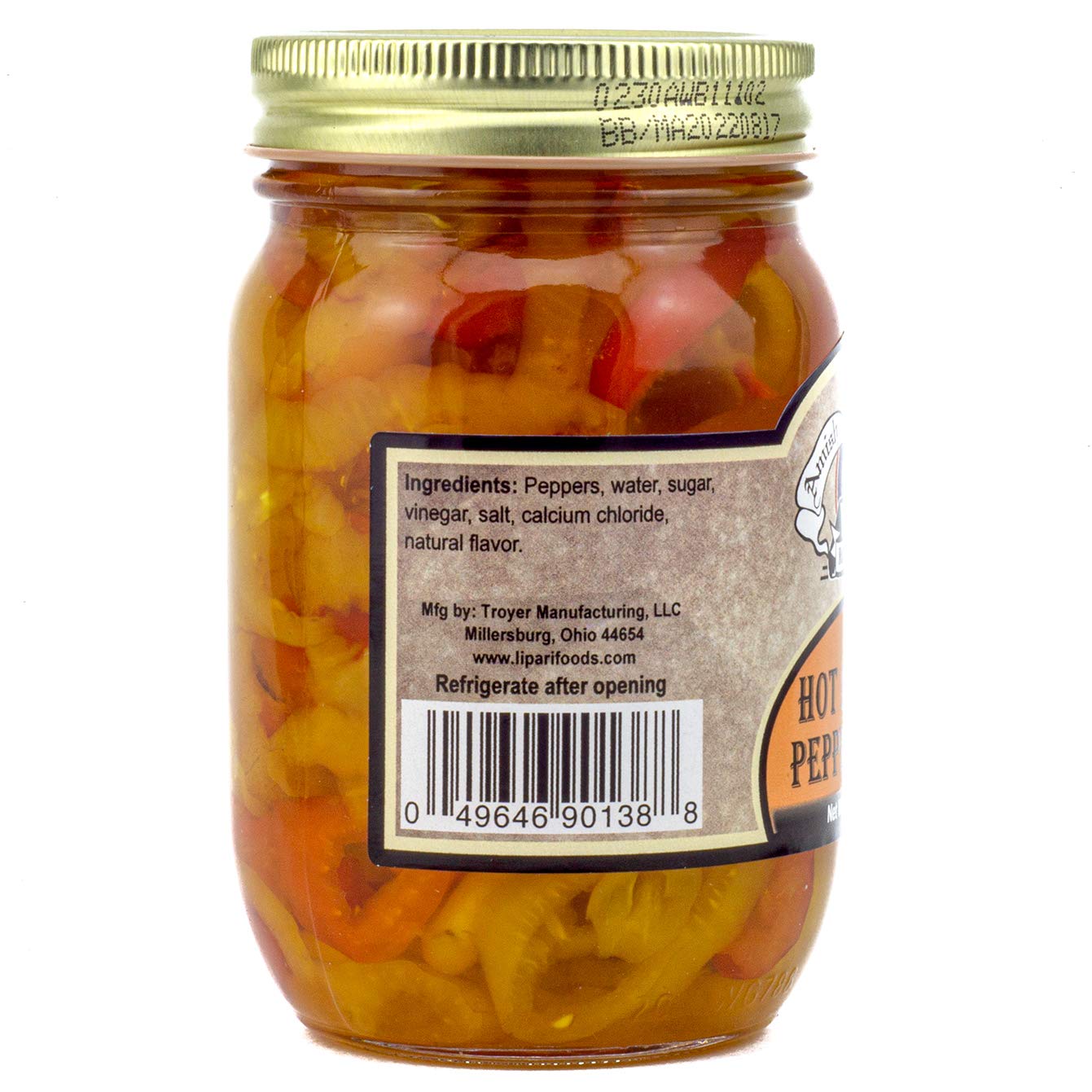 Amish Wedding Hot Banana Peppers 15Oz (Pack Of 2)