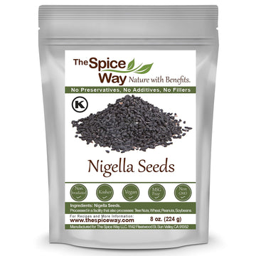 The Spice Way - Pure Nigella Seeds No Preservatives, Non Gmo, No Salt, Just The Black Seed Of The Nigella (Nigala) 8 Oz