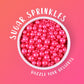Rose Sprinkles For Cake Decorating 3.5 Ounces, Edible Sugar Pearls Mixing Sizes For Cupcake Topper, Cookies, Ice Cream Toppings