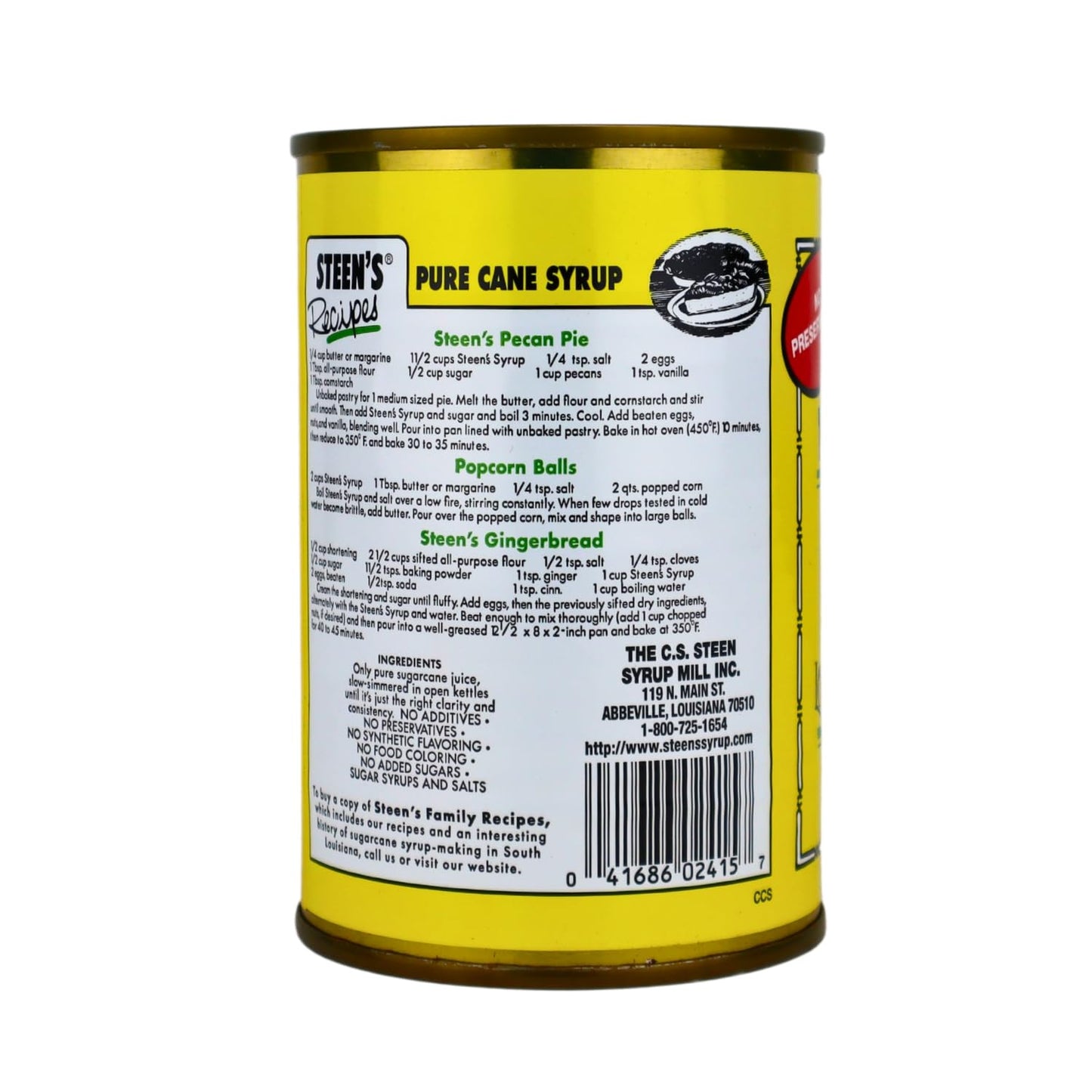 STEENS 100% Pure Cane Syrup, 12 Fl Oz, Pack of 3