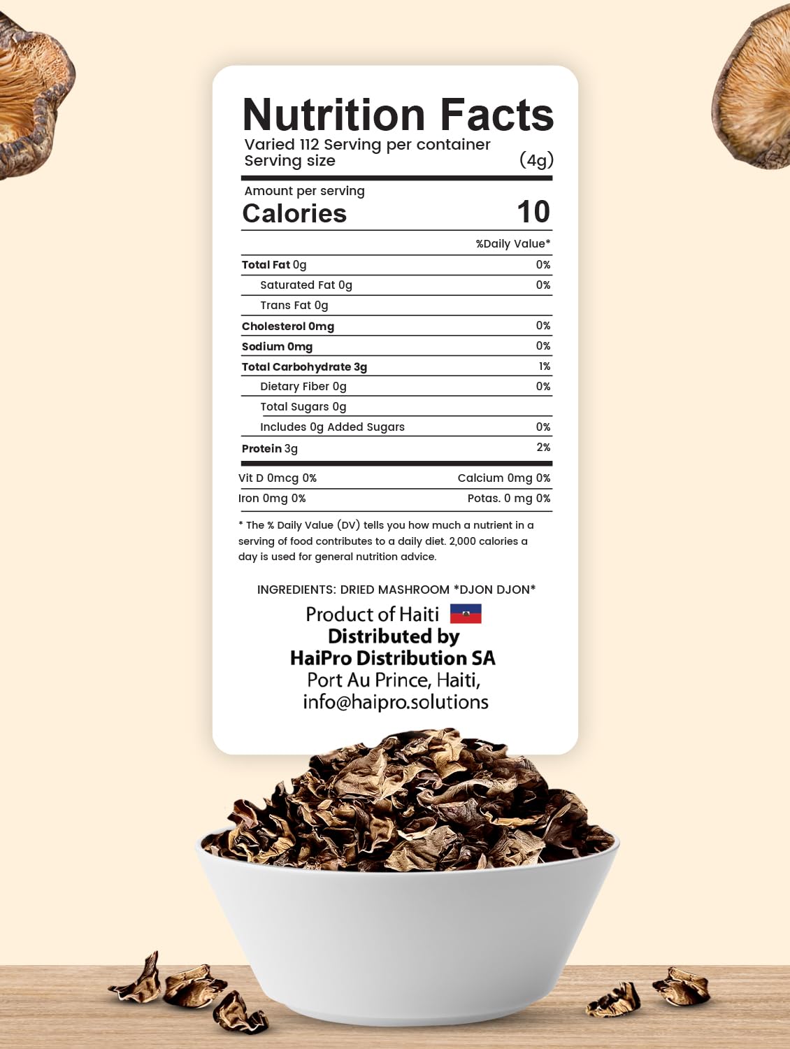 Djon Djon - 2 Oz - Grown In Haiti - 100% Ayisyen