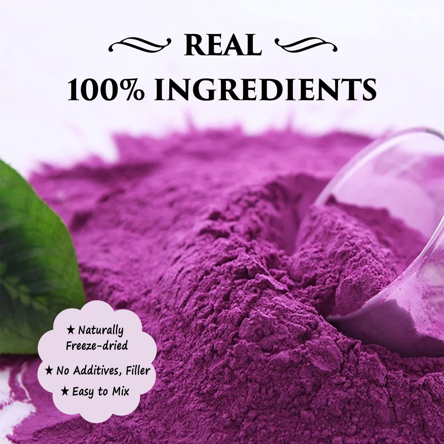 Grelim Premium Purple Sweet Potato Powder 8 Oz, Pure Natural Ube (Purple Yam) Powder Gluten Free Vegan Non-Gmo Purple Food Color