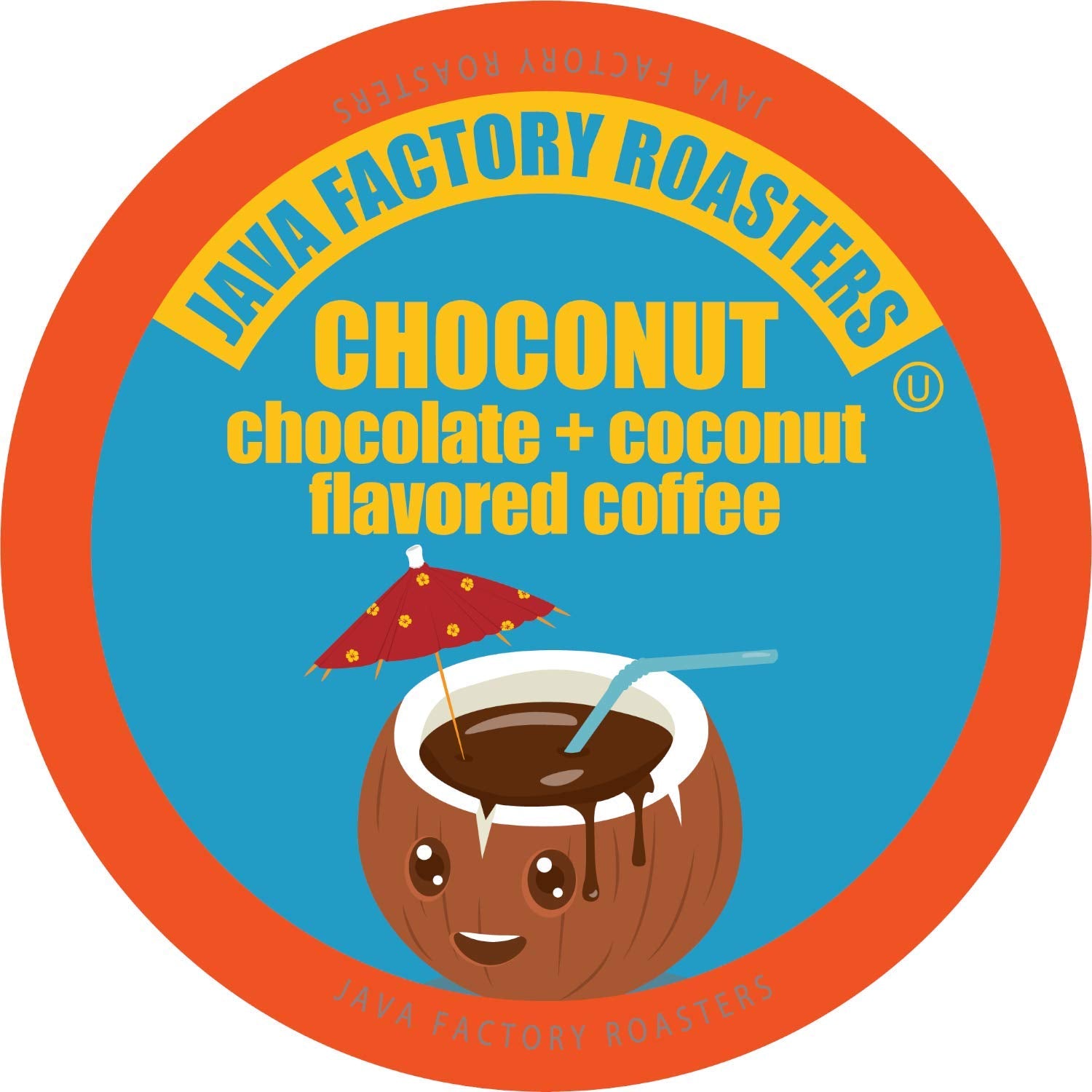 Java Factory Coffee Pods for Keurig - Choconut Flavor, 40 Count, Model JFR CNUT40