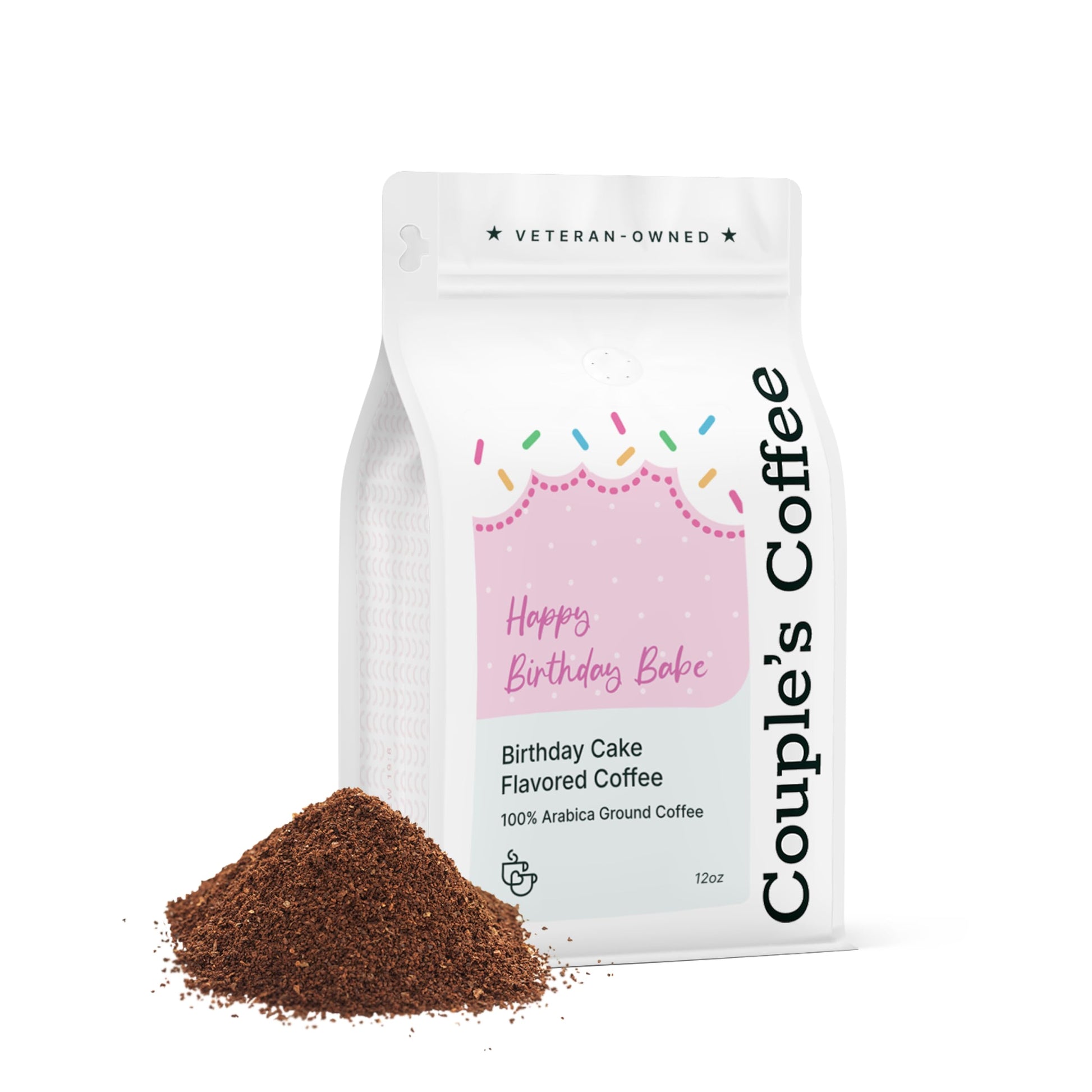 Couples Coffee Ground Coffee | Happy Birthday Babe | Birthday Cake Flavored Coffee