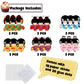 RedLeLe 18 PCS Japanese Cupcake Toppers, Kokeshi Doll & Cherry Blossom, Paper, Pink