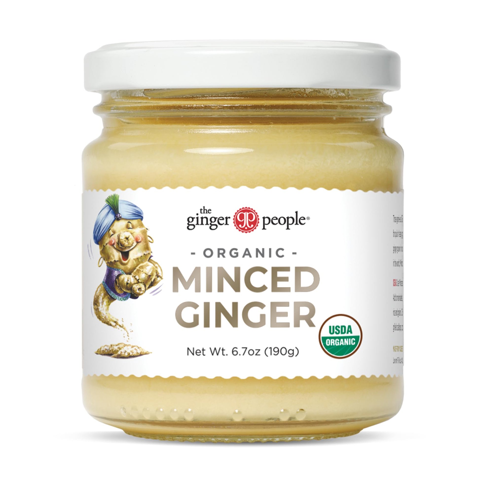 The Ginger People Organic Minced Ginger, No Artificial Ingredients, 6.7 Oz (Pack Of 12)