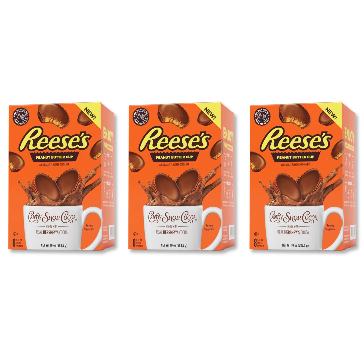 Candy Shop Cocoa REESE'S Peanut Butter Cup Cocoa Mix, Hot Chocolate, Make Hot or Iced Cocoa, Made With Real Milk, Gluten Free, 1