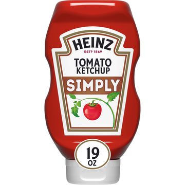 Heinz Simply Tomato Ketchup With No Artificial Sweeteners, 19 Oz Bottle