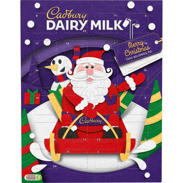 Cadbury Dairy Milk/ Advent Calendar 90 G (Pack Of 6)