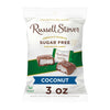 Russell Stover Sugar Free Coconut with Stevia - Sweet Coconut in Chocolate Candy, 3 oz. Bag (pack of 12)