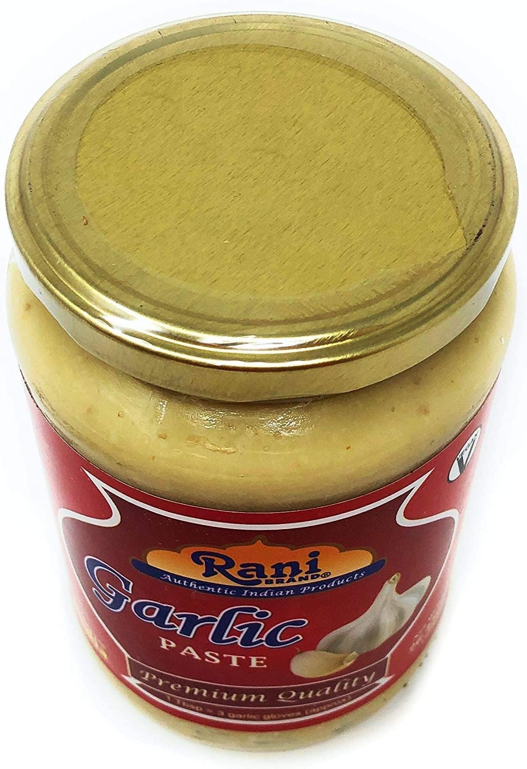 Asian Kitchen Garlic Cooking Paste 26.5Oz (750G) Glass Jar ~ Vegan | Gluten Free | Non-Gmo | No Colors | Indian Origin