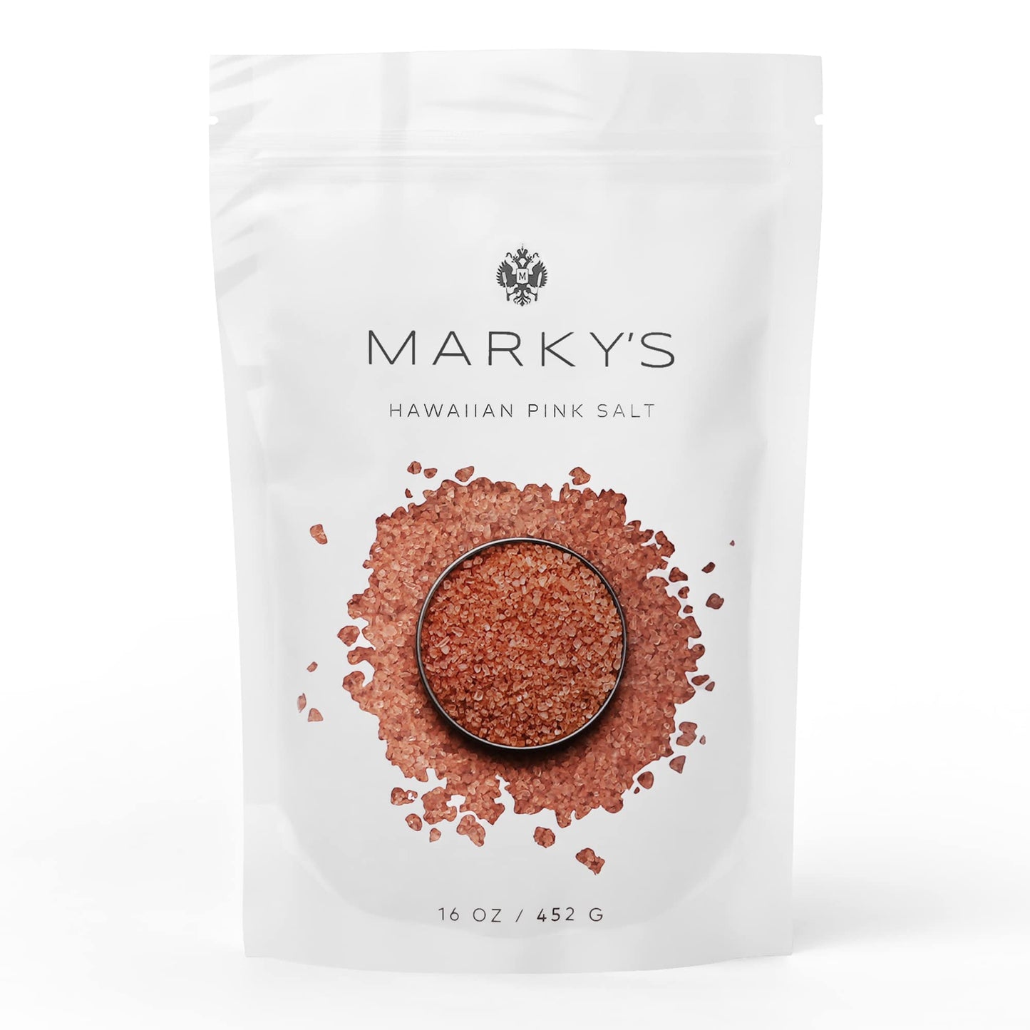 MARKYS Hawaiian Pink Sea Salt Medium Coarse - 16 Ounce (1 lb)