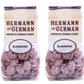 Hermann the German Hard Candy - Blackberry Flavor - 10.58 Ounce Pack of 2