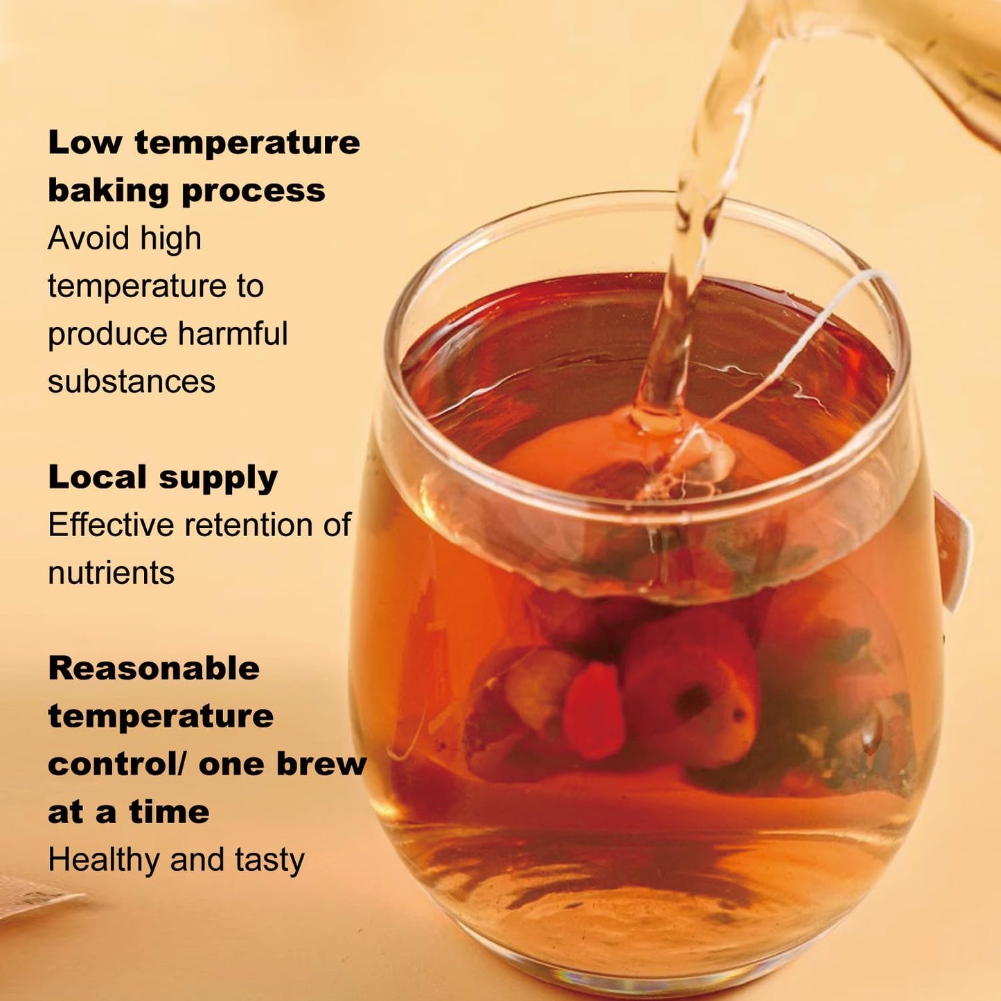 Ginseng Five Treasures Tea Kidney Tea- Wubao Tea Ginseng Six Treasure Tea, Ginseng Red Date Chinese Herbal Tea, Kidney Cleanse D