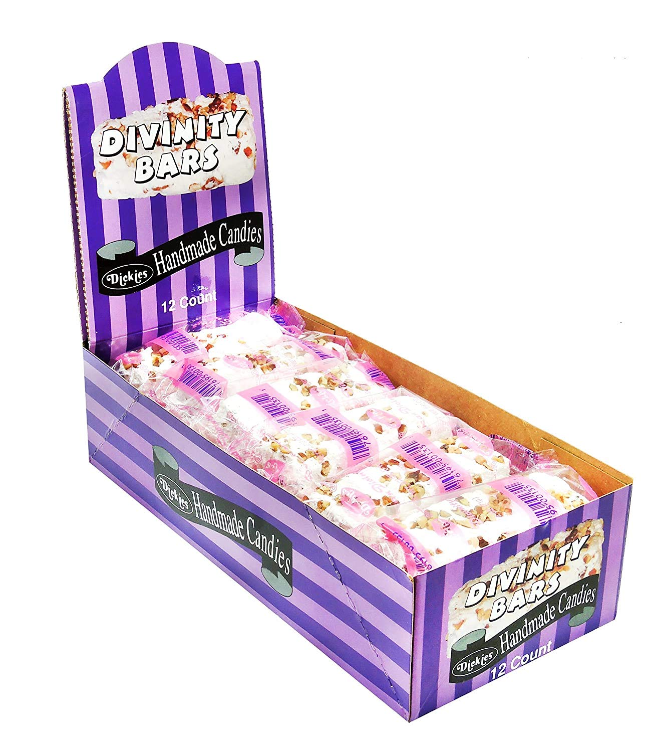 Dickies Pecan Divinity Candy Bars, 2oz Each, 12 Count Pack