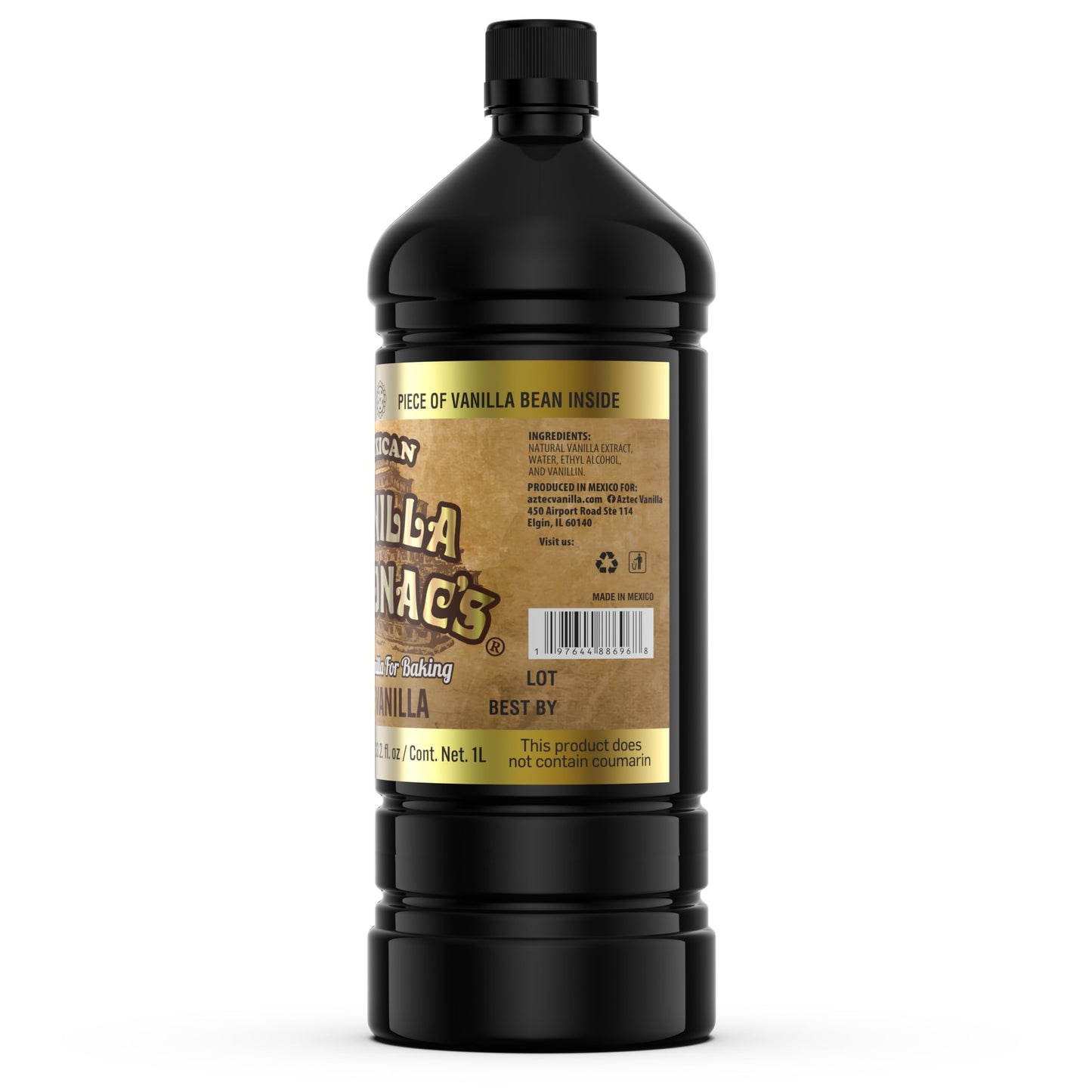 Mexican Vanilla Totonac'S Pure Extract - 33.2 Oz Bottle - Premium Vanilla Liquid For Baking & Cooking, Packaging May Vary