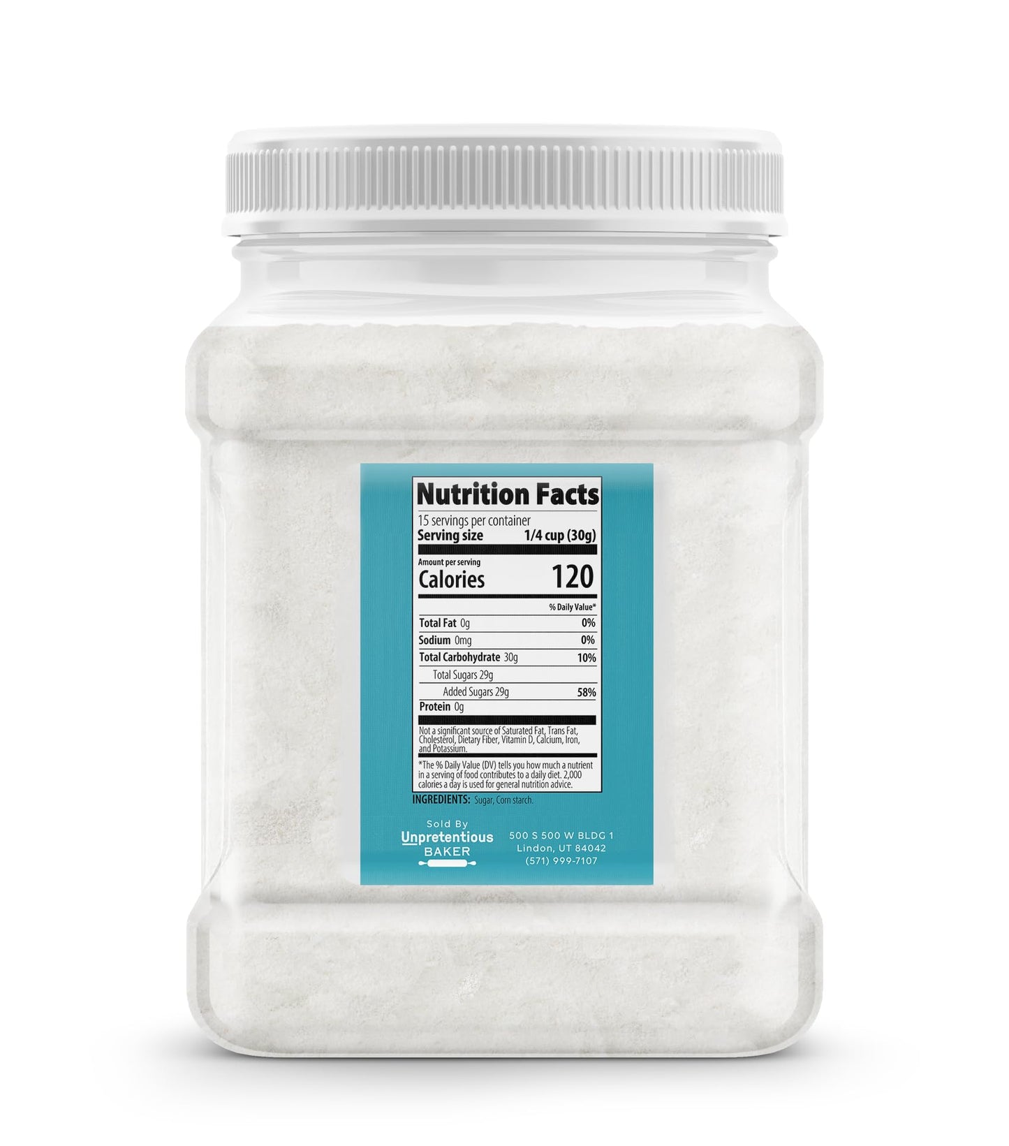 Unpretentious Powdered Sugar Confectioners Sugar, For Baking, Candy Making, Desserts (16 Ounce)