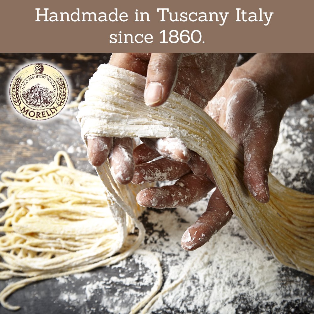 Morelli Truffle Tagliolini Italian Pasta - Gourmet Pasta - Handmade In Small Batches - Imported Italian Pasta Noodles - Durum Wh