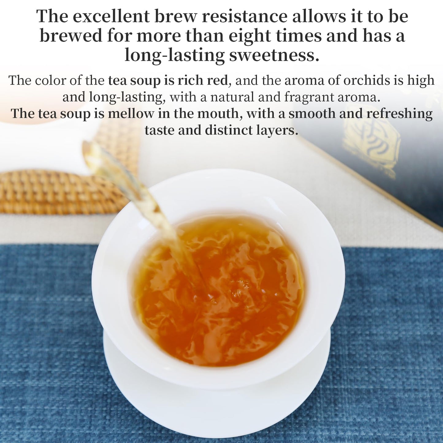 Xixicha Dahongpao Oolong Tea Grade Aaa (Super Grade) Floral Dahongpao 4.23Oz (120G) China Wuyi Mountain Flower Fragrance Big Red