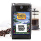 THE ORGANIC COFFEE CO. DECAF French Roast Whole Bean Coffee - Dark Roast, 2lb Bag, Swiss Water Processed, Coffee Flavor