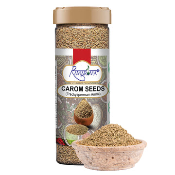 Ramaroma Carom Seed Whole (Ajwain) Spice 3.5Oz (100) ~ All Natural | Gluten Friendly | Non-Gmo | Vegan | 100% Raw Ajwain Seed Fr