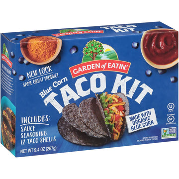 Garden Of Eatin' Taco Dinner Kit, Blue Corn, 12 Taco Shells