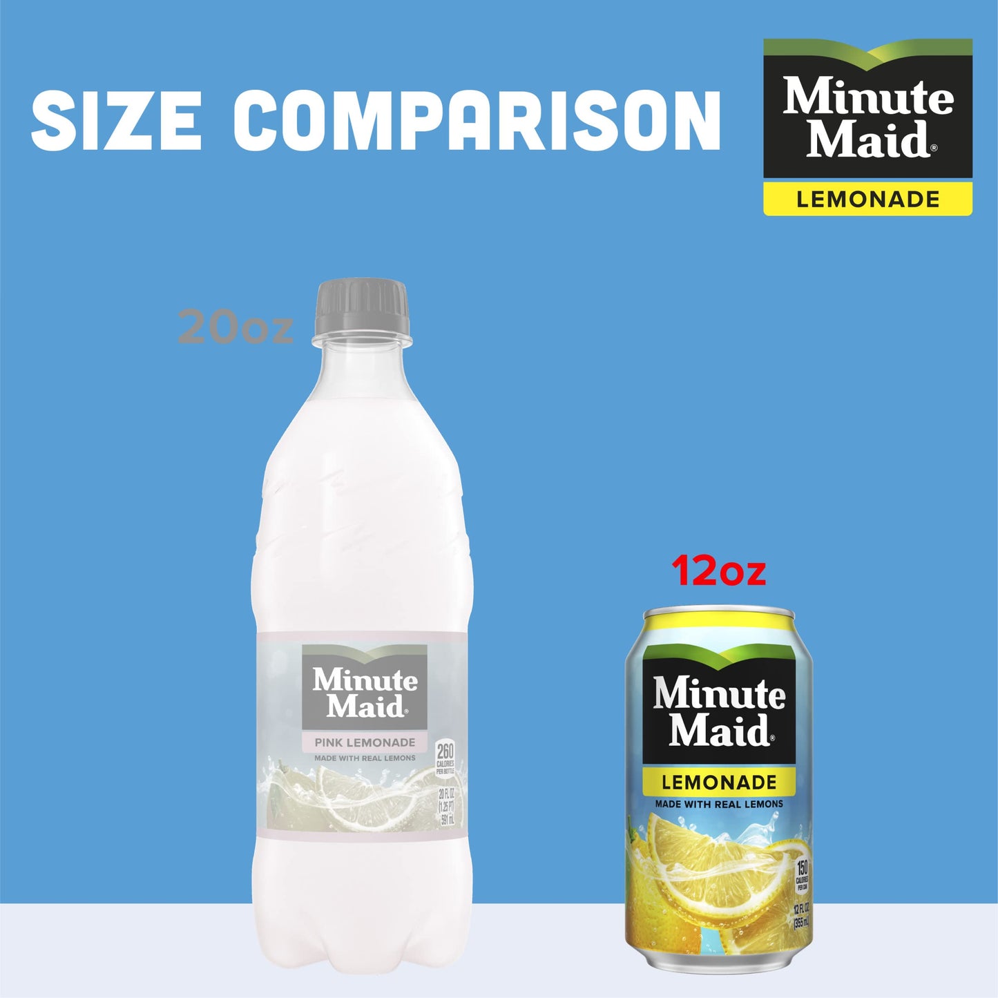 Minute Maid Lemonade, 12 Oz, Pack Of 12