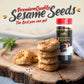 Fusion Select Roasted Black Sesame Seeds - Natural Toasted Sesame Seeds - Crispy, Crunchy, Nutty Taste for Asian, Mediterranean