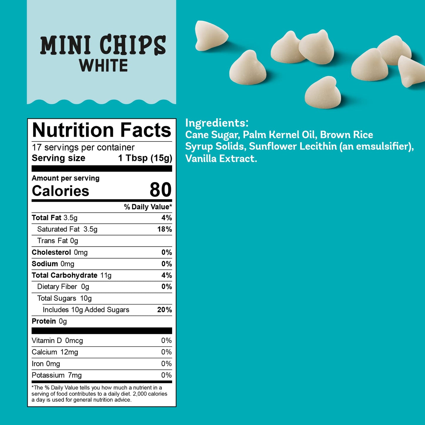 Enjoy Life Baking White Baking Chips, Dairy, Soy, & Nut Free, Non Gmo, Gluten Free, Vegan Chocolate Chips, 9 Oz (Pack Of 6), Bak