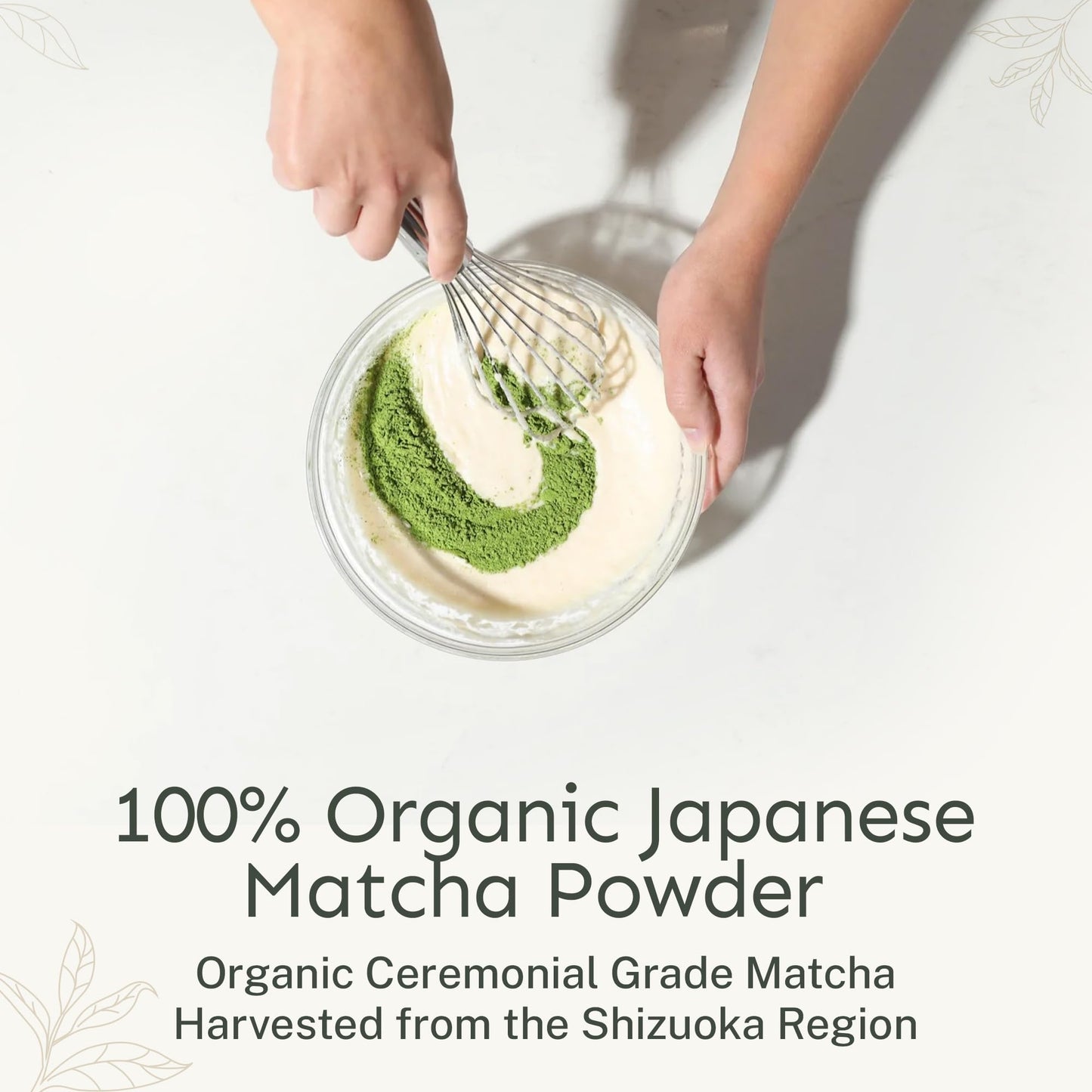 Yu Organic Ceremonial Grade Matcha Powder, Antioxidant-Rich, Unsweetened, 2.65 oz Pouch (50 Servings)