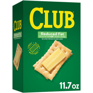 Club Crackers, Snack Crackers, Party Snacks, Reduced Fat, 11.7Oz Box (1 Box)