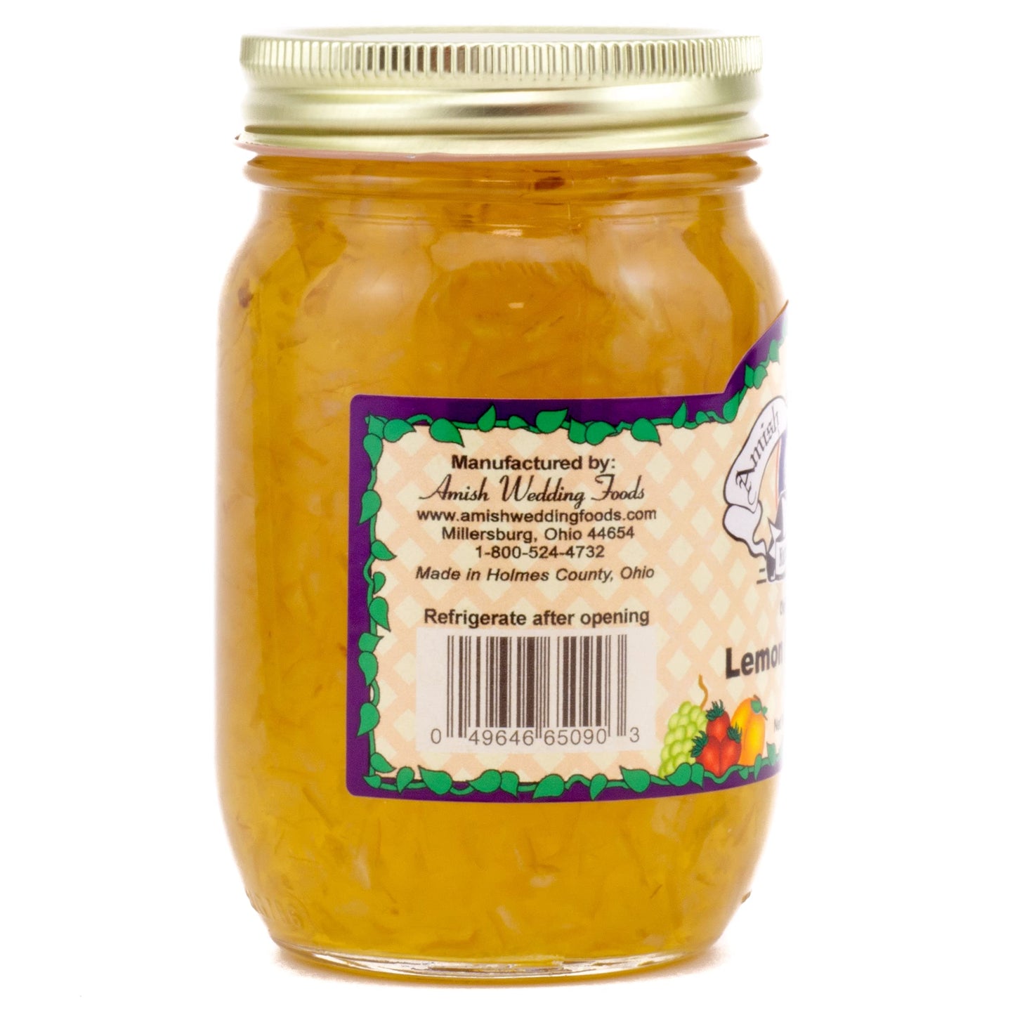 Amish Wedding Lemon Marmalade 18Oz