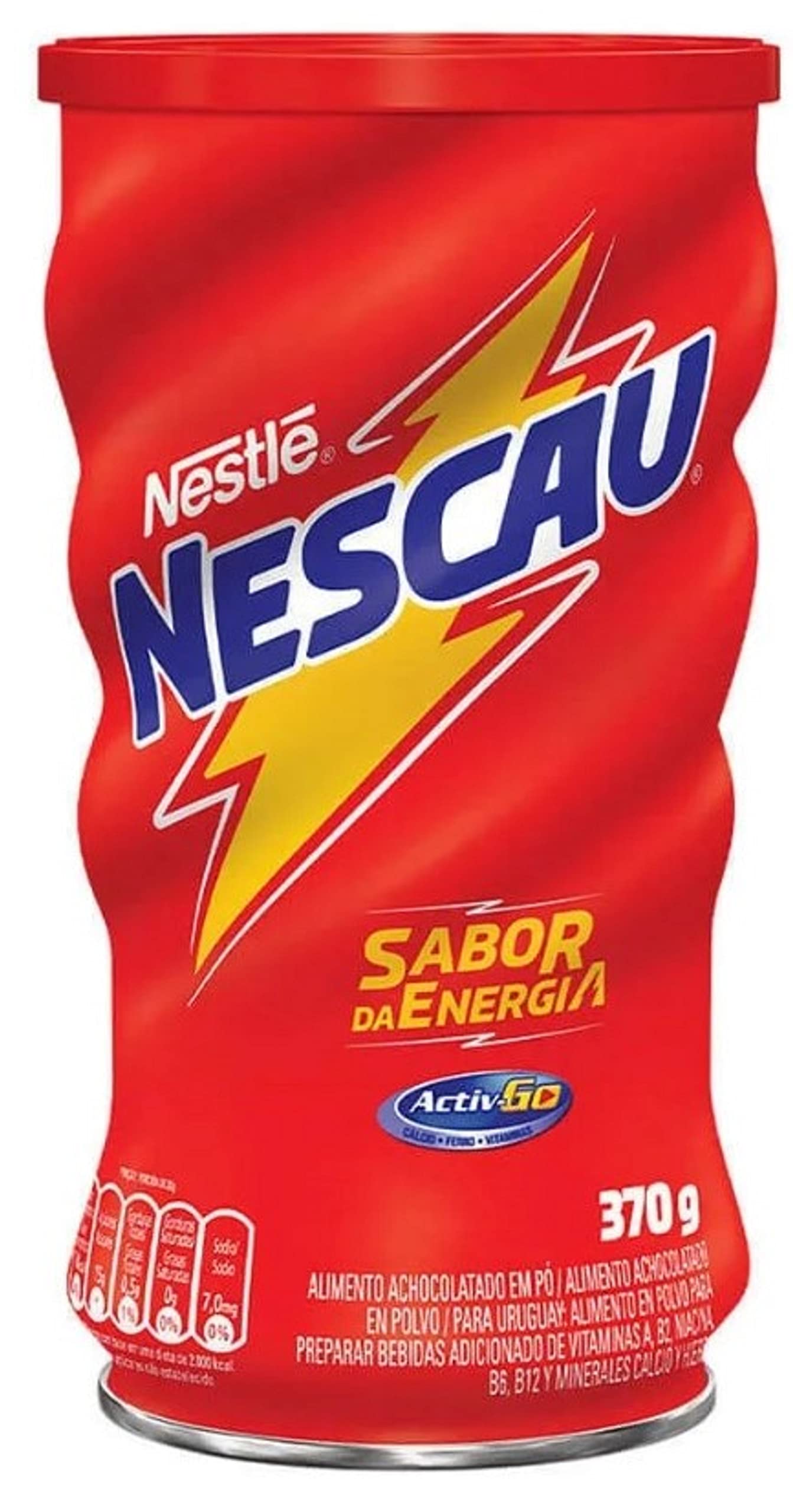 Nestle Nescau Achocolatado em Po 370 g | Chocolate Powder 14.1oz (Pack of 01)
