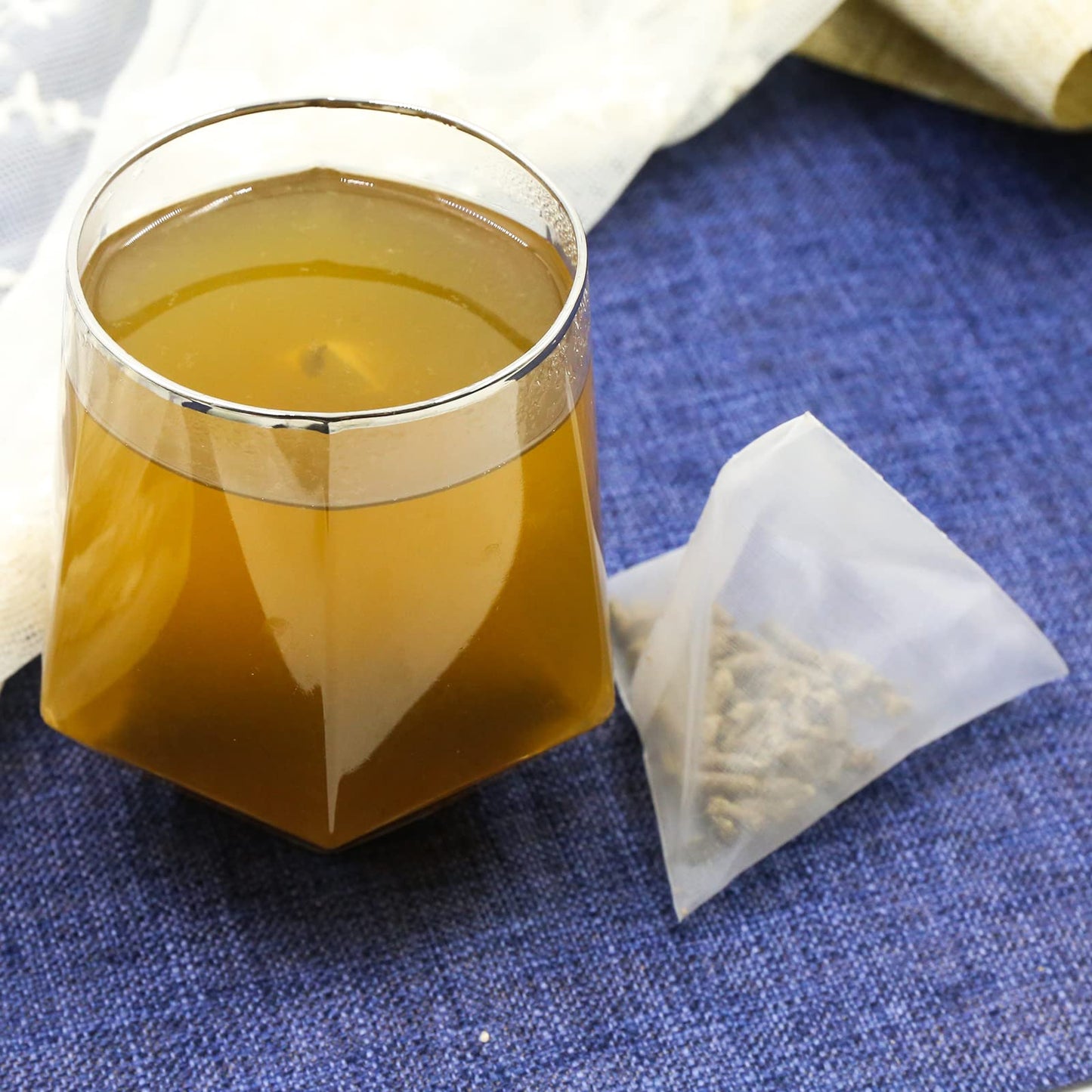 FullChea Mullein Leaf Tea Bags - 20 Non-GMO Caffeine-free Herbal Teabags, 3g Each, Natural Healthy Tea