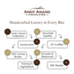 Andy Anand Premium Bon Bon Chocolate Collection, 25 pc – Truffles, Pralines, Pistachio Cream, Mint & Tiramisu, Birthday & Holiday Gift Box