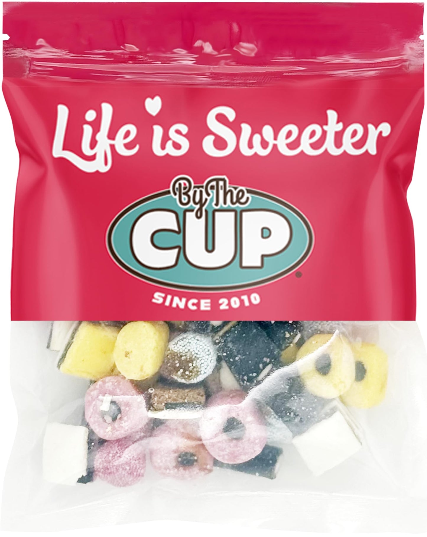 By The Cup English Licorice Allsorts Candy, 10 Oz Bulk Bag