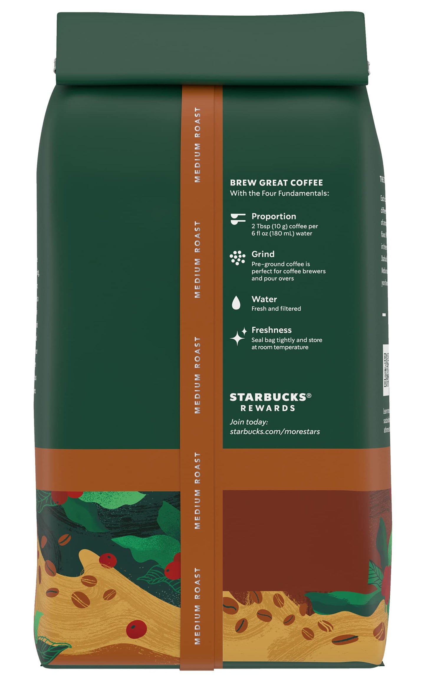 Starbucks House Blend Medium Roast Ground Coffee 12 ounce Bags (Pack of 3)