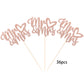 36 Pcs Mr & Mrs Cupcake Toppers With Love Heart Wedding Engagement Cake Picks Decorations For Bridal Shower Birthday Party Suppl