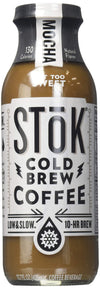 Stok Mocha Cold Brew Iced Coffee, 13.7 Fluid Ounce - 12 Per Case.