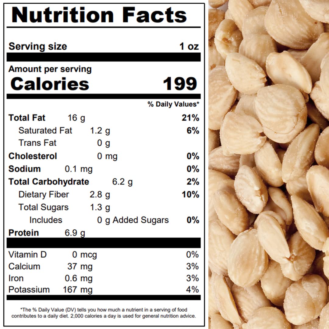 Almonds, Marcona Spanish Roasted Unsalted Whole, tender and sweet, Also known as ''Queen of Almonds'', Vegan, great for all ages