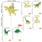YCTHUNFISH Dinosaur Cupcake Toppers, 25 Pack, Glitter, Gold, Paper, Dino Theme for Birthday Party Decorations