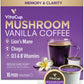 VitaCup Focus Mushroom Coffee Pods  Vanilla Flavored Coffee with Chaga  Lions Mane  Vitamins  Medium Dark Roast Arabica Beans  Recyclable Single Serve Pods Compatible with Keurig K-Cup malt-inspired  16 Ct