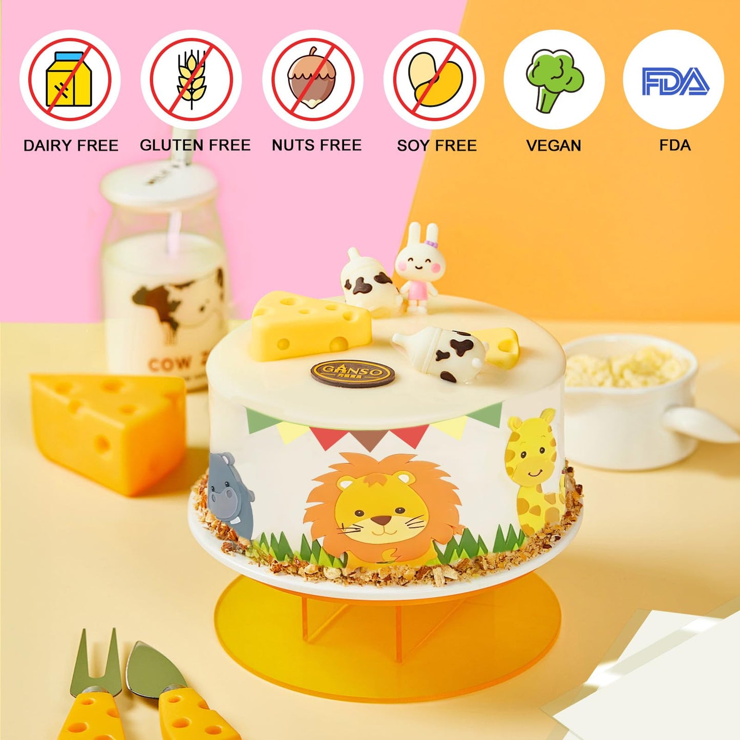 Cendale Icing Sheets For Edible Printer - A4 25 Pcs Edible Frosting Paper