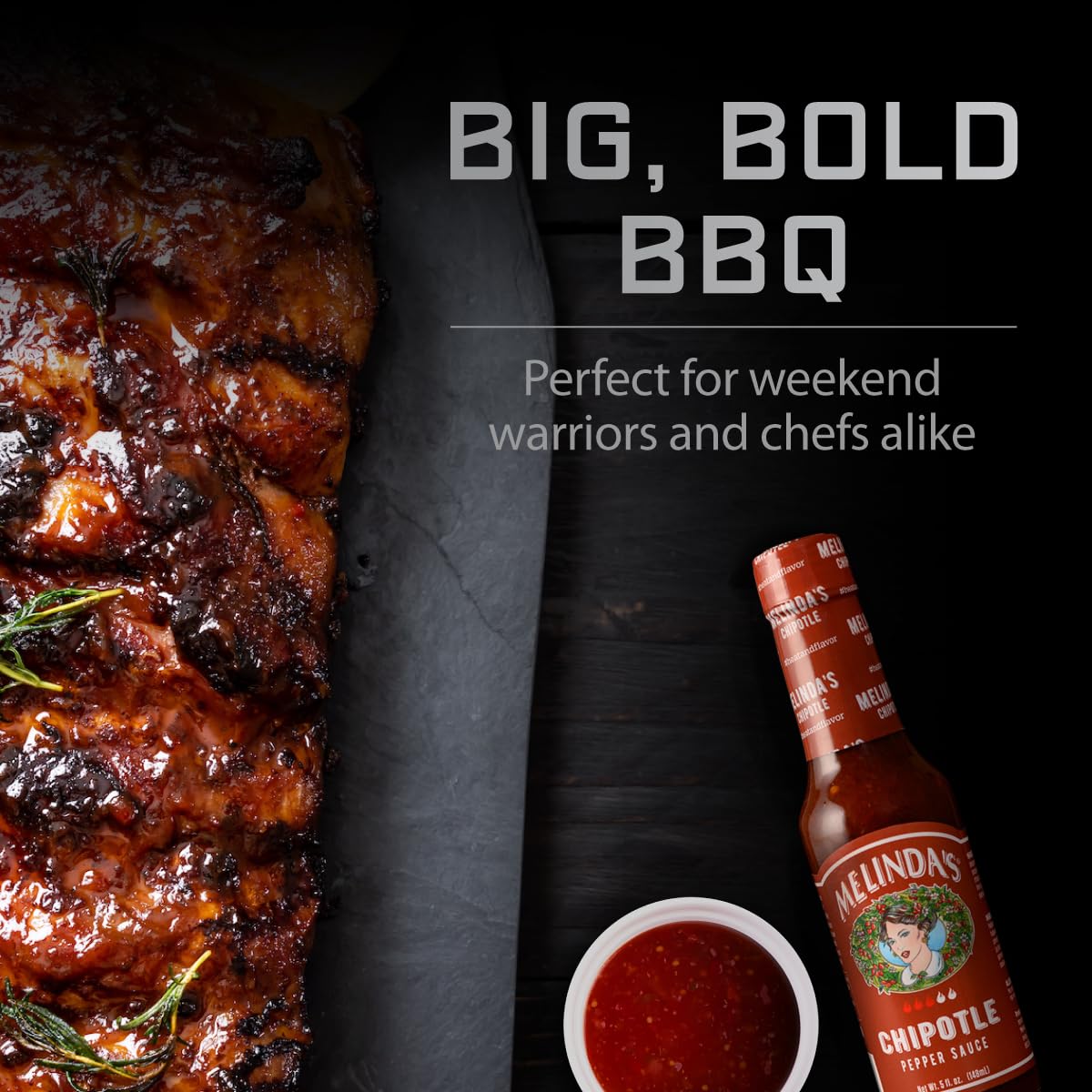 Melindas Chipotle Hot Sauce - Gourmet Chipotle Sauce - Made with Chipotle Peppers, Habanero Peppers, Carrots, Onion, Papaya & Li
