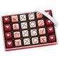 The Swiss Colony Valentine Petits Fours - 24 Gourmet Assorted Mini Layer Cakes, .43 oz. Each - Chocolate, Strawberry, and Vanill