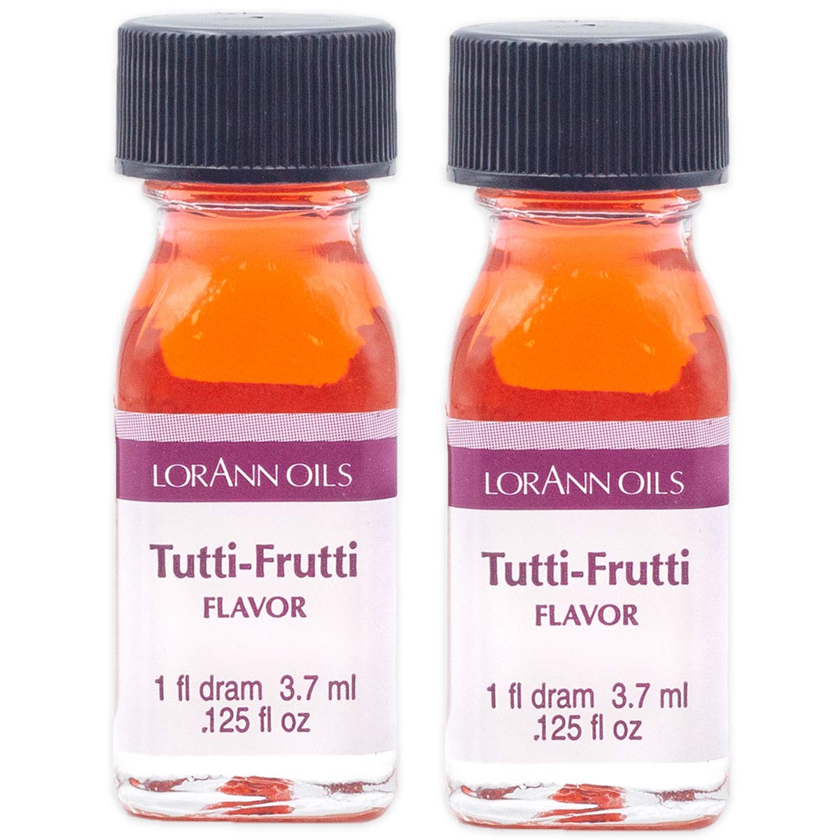 Lorann Tutti Frutti Ss Flavor, 1 Dram Bottle (.0125 Fl Oz - 3.7Ml - 1 Teaspoon) - 2 Pack